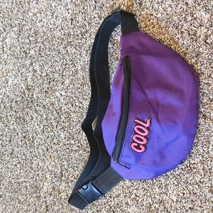 Purple Fanny Pack with 'Cool' Patch